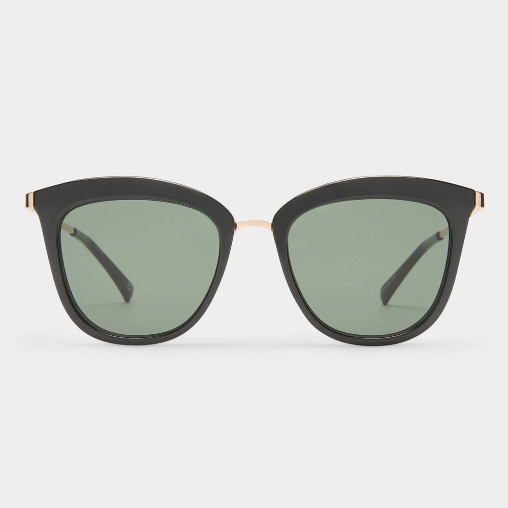 Le Specs Caliente Gold Black Sunglasses